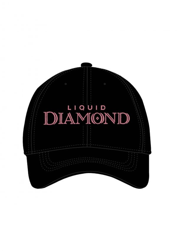 Liquid Diamond Cap - Black with Pink Logo