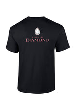 Load image into Gallery viewer, Liquid Diamond T-Shirt - Black with Pink Logo
